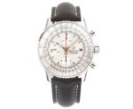 BLS Factory Breitling 43*15MM Stainless Steel White Wrist Watch
